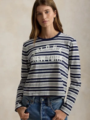 Polo Ralph Lauren longsleeve damski bawełniany granatowy