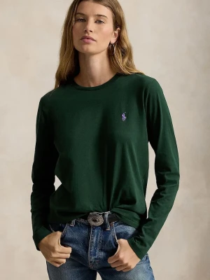 Polo Ralph Lauren longsleeve damski bawełniany zielony