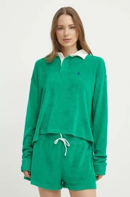 Polo Ralph Lauren longsleeve damski kolor zielony 211936223