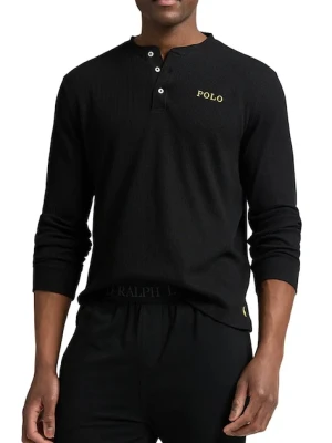Polo Ralph Lauren longsleeve piżamowy męska kolor czarny gładka 714950609