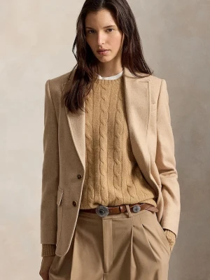 Polo Ralph Lauren marynarka damska z wełną beżowy