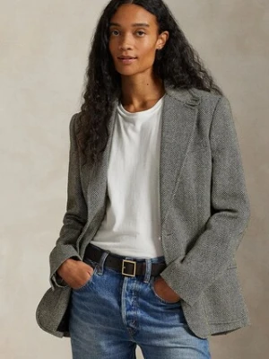 Polo Ralph Lauren marynarka jednorzędowa z lnem damska