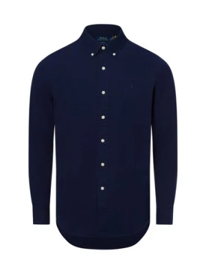 Polo Ralph Lauren Męska koszula casual Mężczyźni Comfort Fit Bawełna niebieski,