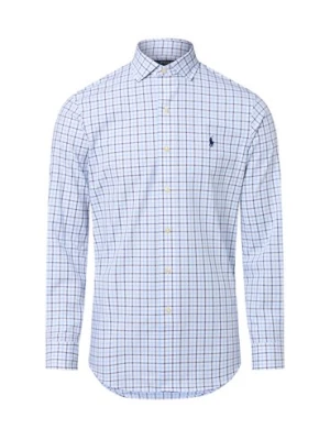 Polo Ralph Lauren Męska koszula casual Mężczyźni Comfort Fit Bawełna niebieski w kratkę,
