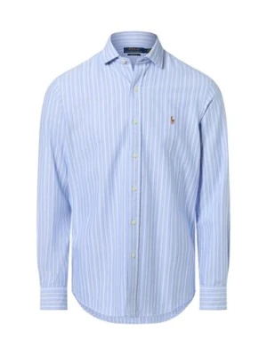 Polo Ralph Lauren Męska koszula casual Mężczyźni Modern Fit Bawełna niebieski w paski,