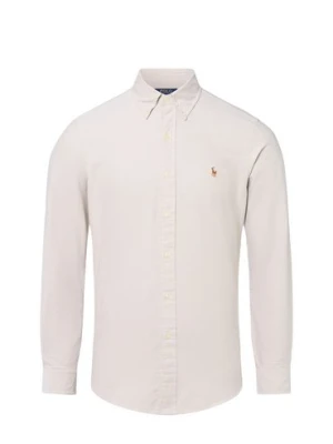 Polo Ralph Lauren Męska koszula casual Mężczyźni Regular Fit Bawełna beżowy jednolity,