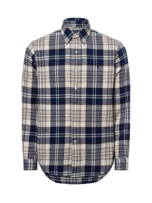 Polo Ralph Lauren Męska koszula casual Mężczyźni Regular Fit Bawełna niebieski|beżowy w kratkę,