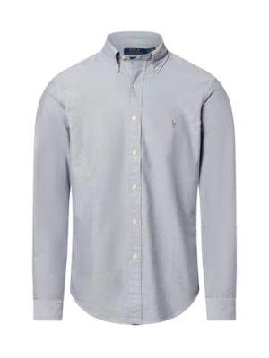 Polo Ralph Lauren Męska koszula casual Mężczyźni Regular Fit Bawełna szary w paski,