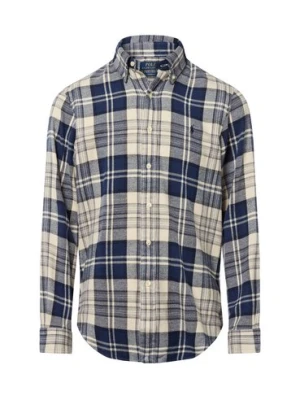 Polo Ralph Lauren Męska koszula flanelowa Mężczyźni Regular Fit Bawełna niebieski|beżowy w kratkę,