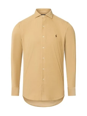 Polo Ralph Lauren Męska koszula sztruksowa Mężczyźni Regular Fit Bawełna beżowy jednolity,
