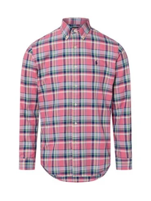 Polo Ralph Lauren Męska koszula w kratę Mężczyźni Modern Fit Bawełna różowy|wielokolorowy w kratkę,