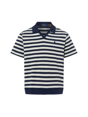 Polo Ralph Lauren Męska koszula z dzianiny Mężczyźni Bawełna (100%) niebieski,