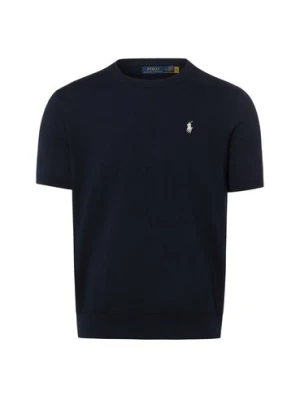 Polo Ralph Lauren Męska koszula z dzianiny Mężczyźni Bawełna niebieski,