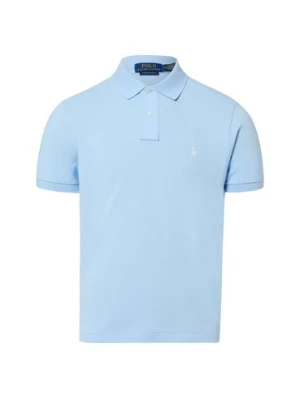 Polo Ralph Lauren Męska koszulka polo - Custom Slim Fit Mężczyźni Bawełna niebieski,