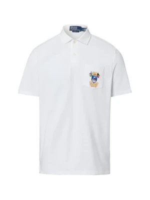 Polo Ralph Lauren Męska koszulka polo Mężczyźni Bawełna (100%) biały jednolity,
