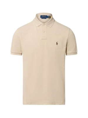 Polo Ralph Lauren Męska koszulka polo Mężczyźni Bawełna beżowy jednolity,