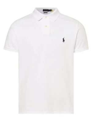 Polo Ralph Lauren Męska koszulka polo Mężczyźni Bawełna biały jednolity,