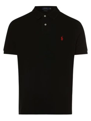 Polo Ralph Lauren Męska koszulka polo Mężczyźni Bawełna czarny jednolity,