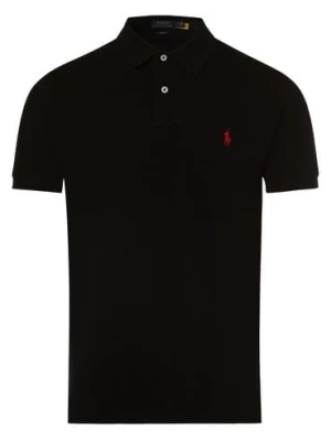 Polo Ralph Lauren Męska koszulka polo Mężczyźni Bawełna czarny jednolity,