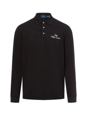 Polo Ralph Lauren Męska koszulka polo Mężczyźni Bawełna czarny jednolity,