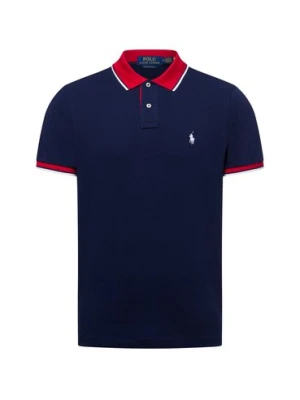 Polo Ralph Lauren Męska koszulka polo Mężczyźni Bawełna niebieski|czerwony|biały jednolity,