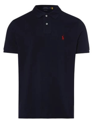 Polo Ralph Lauren Męska koszulka polo Mężczyźni Bawełna niebieski jednolity,
