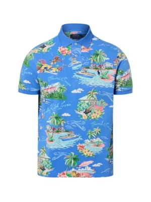 Polo Ralph Lauren Męska koszulka polo Mężczyźni Bawełna niebieski|wielokolorowy,