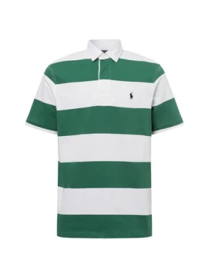 Polo Ralph Lauren Męska koszulka polo Mężczyźni Bawełna zielony|biały w paski,