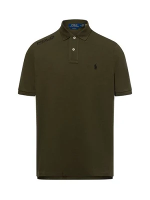 Polo Ralph Lauren Męska koszulka polo Mężczyźni Bawełna zielony jednolity,