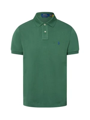 Polo Ralph Lauren Męska koszulka polo Mężczyźni Bawełna zielony jednolity,