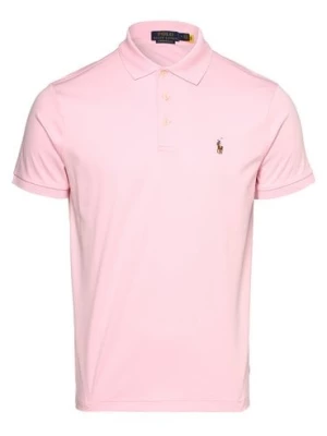 Polo Ralph Lauren Męska koszulka polo Mężczyźni Dżersej różowy jednolity,