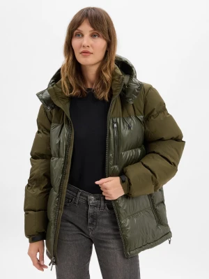 Polo Ralph Lauren Męska kurtka puchowa Mężczyźni zielony jednolity,