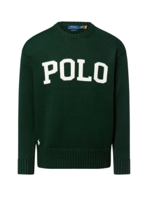 Zdjęcie produktu Polo Ralph Lauren Męski sweter Mężczyźni Bawełna zielony jednolity,