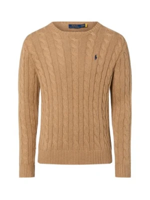 Polo Ralph Lauren sweter z dzianiny Mężczyźni Bawełna brązowy,