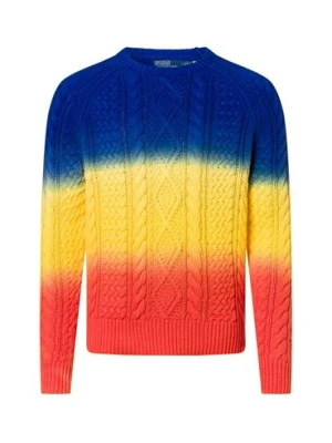 Polo Ralph Lauren Męski sweter z dzianiny Mężczyźni Bawełna wielokolorowy jednolity,