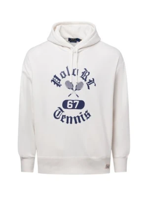 Polo Ralph Lauren Męski sweter z kapturem Mężczyźni Bawełna biały jednolity,