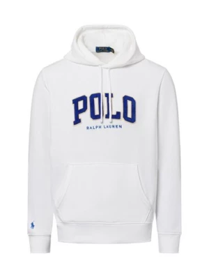Polo Ralph Lauren Męski sweter z kapturem Mężczyźni biały jednolity,