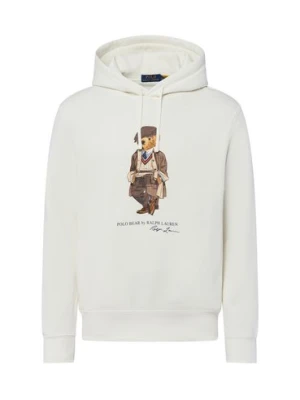 Polo Ralph Lauren Męski sweter z kapturem Mężczyźni biały nadruk,