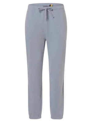 Polo Ralph Lauren Męskie spodnie dresowe Mężczyźni Materiał dresowy niebieski jednolity,