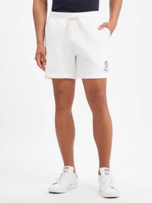 Polo Ralph Lauren Męskie szorty dresowe Mężczyźni Bawełna biały,