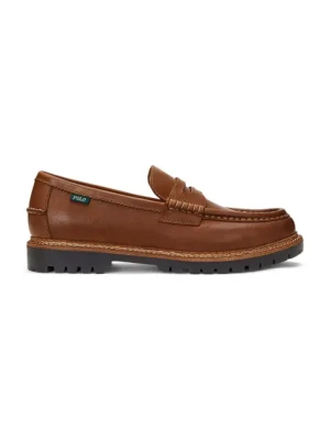 Polo Ralph Lauren mokasyny skórzane Jett Penny męskie kolor brązowy 803961420002