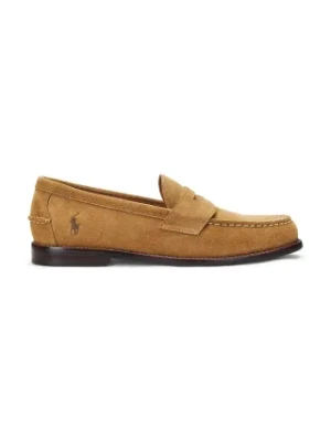 Polo Ralph Lauren mokasyny zamszowe Alston Penny męskie kolor beżowy 803961416002