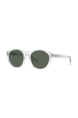 Polo Ralph Lauren okulary przeciwsłoneczne dziecięce kolor biały 0PP9505U
