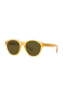 Polo Ralph Lauren okulary przeciwsłoneczne dziecięce kolor żółty 0PP9505U