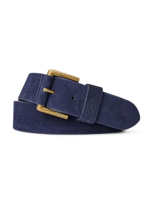 Polo Ralph Lauren pasek zamszowy kolor brązowy 405854526