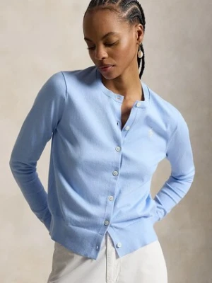 Polo Ralph Lauren PIMA COTTON-LSL-CRD sweter rozpinany damski z bawełny