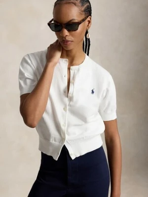 Polo Ralph Lauren PIMA COTTON-SWEATER-CARDIGAN kardigan bawełniany damski