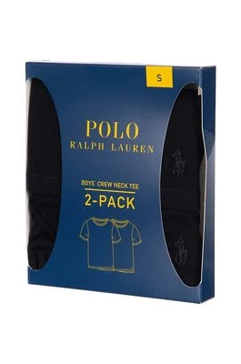 Polo Ralph Lauren piżama 2-pack kolor czarny gładki