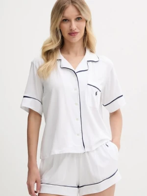 Polo Ralph Lauren piżama dwuczęściowa damska z bawełną biały