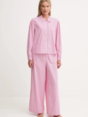 Polo Ralph Lauren piżama bawełniana damska kolor różowy bawełniana 4P0374